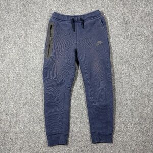Nike Sportswear Club Fleece Sweatpants Navy Blue Joggers Youth Medium 0343